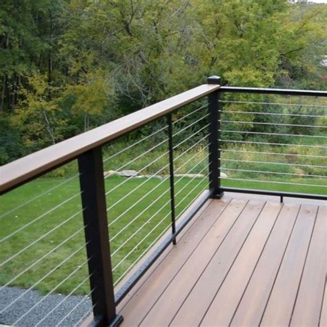 AFCO Flat Top Cable Railing Level Rail Kit | DecksDirect - DecksDirect