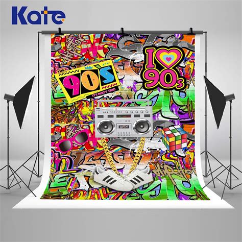 90's Hip Hop Colourful Graffiti Wall Themed Photography | Etsy