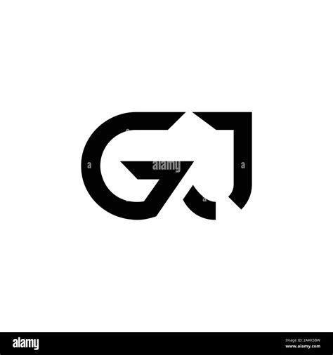 Initial GJ Letter Linked Logo. GJ letter Type Logo Design vector ...