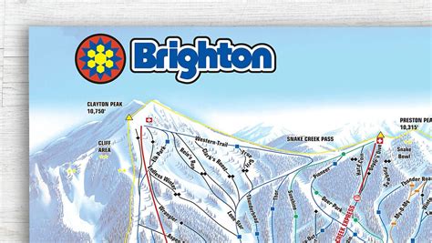 Brighton Resort Licensed Trail Map Medium Canvas 22 X 30 - Etsy