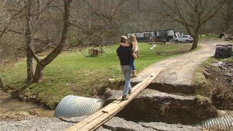 Flooding washes away bridges to homes in Martin County, Kentucky | WCHS