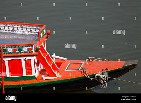 Boats on the River Ganges in Varanasi Stock Photo - Alamy