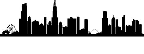 Chicago Skyline Drawing - Silhouette png download - 830*315 - Free Transparent Chicago png ...