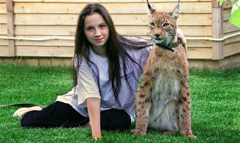 Forget diamonds a LYNX is this girl's best friend: Russian family share ...