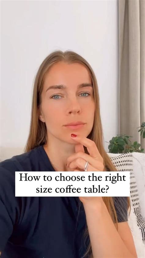 How to choose the right size coffee table? | Diy interior decor, Home room design, Home decor tips