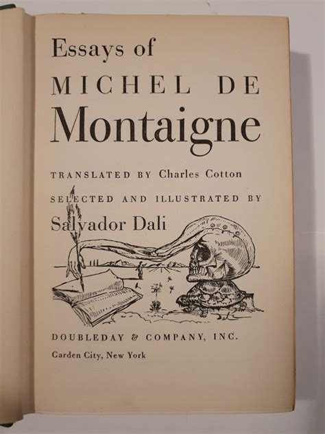 Michel de Montaigne, Salvador Dali - Essays of Michel de - Catawiki