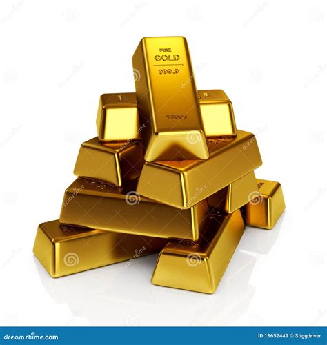 Gold bars stock illustration. Illustration of golden - 18652449