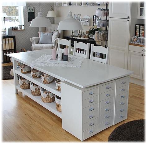 20 Best Craft Room Storage and Organization Furniture Ideas 16 | Craft tables with storage ...