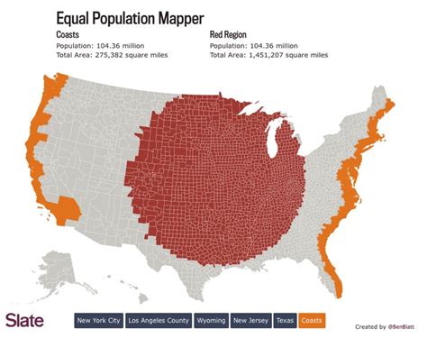 How Many Flyover States Does It Take to Equal One New York City? | Map ...