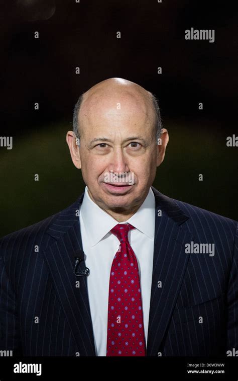 Lloyd Blankfein, Chairman and CEO of Goldman Sachs speaks outside of the White House Stock Photo ...