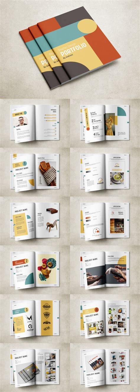 Graphic Design Portfolio Template for Adobe InDesign