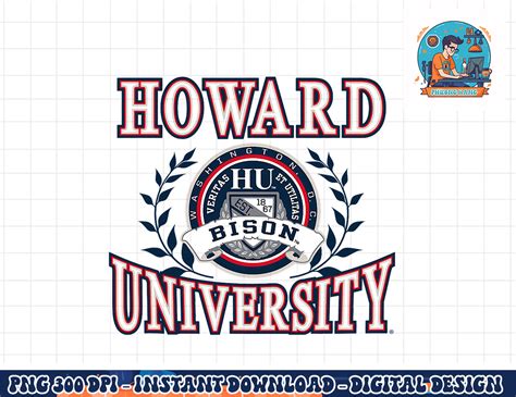 Howard University Bison Laurels Logo Officially Licensed pn | Inspire ...