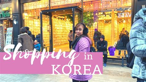 SHOPPING IN KOREA + HAUL - What to buy in Myeongdong - YouTube