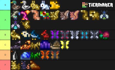 Terraria Critters Tier List (Community Rankings) - TierMaker