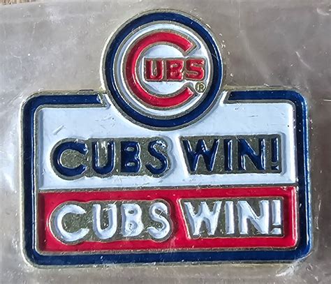 CHICAGO CUBS CUBS WIN! Lapel Pin | eBay