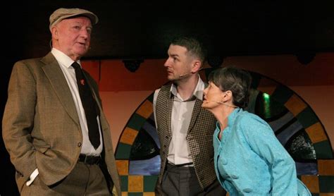 Dave Anderson, Brian James O’Sullivan and Maureen Carr. Pic Lesley Black : All Edinburgh Theatre.com