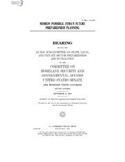 FEMA'S PROJECT WORKSHEETS: ADDRESSING A PROMINENT OBSTACLE TO GULF ...