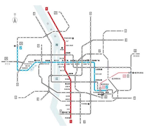 Changsha Metro Map, Rail Transit Map, 2024