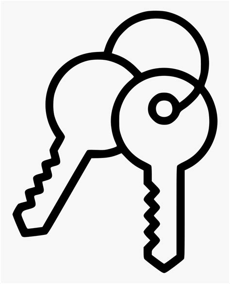 Keys White Icon Png, Transparent Png - kindpng