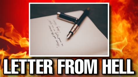 A LETTER from HELL - Eye opening video! - YouTube