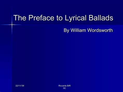 PPT - The Preface to Lyrical Ballads PowerPoint Presentation - ID:5577931