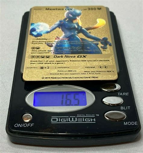 Mavin | Pokemon Shadow Mewtwo GX GOLD METAL CUSTOM CARD New