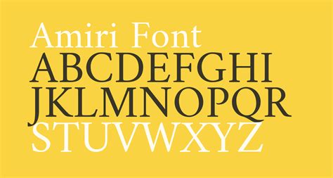 Amiri free Font - What Font Is