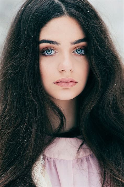 These Photographs of Blue Eyed Models by Jovana Rikalo Will Stop You in Your Tracks | Black hair ...