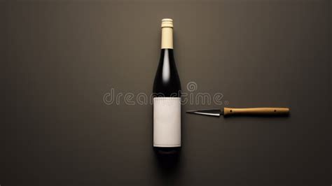 Minimal Retouching: a Hyper-detailed Rendering of a Wine Bottle on a ...