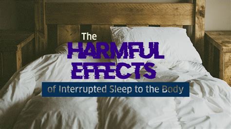 The Harmful Effects of Interrupted Sleep to the Body - Icon Sleep