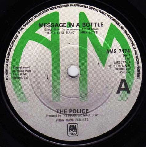 The Police – Message In A Bottle (1979, Vinyl) - Discogs