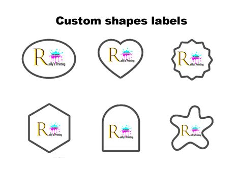 Custom shapes label - Waterproof Label - Railly's Printing