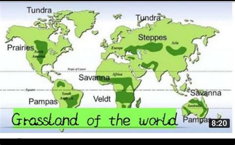 Grasslands Map - Social Science - Notes - Teachmint