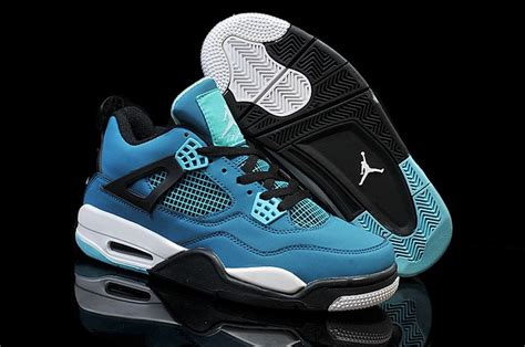 AAA Quality Air Jordan 4 2015 Style Men Shoes Light Blue Black | Air jordans, First air jordans ...