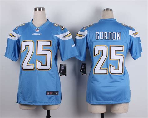 Women San Diego Chargers #25 Gordon blue jerseys | San diego chargers ...