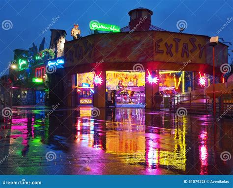 Prater at Night editorial stock photo. Image of entertainment - 51079228