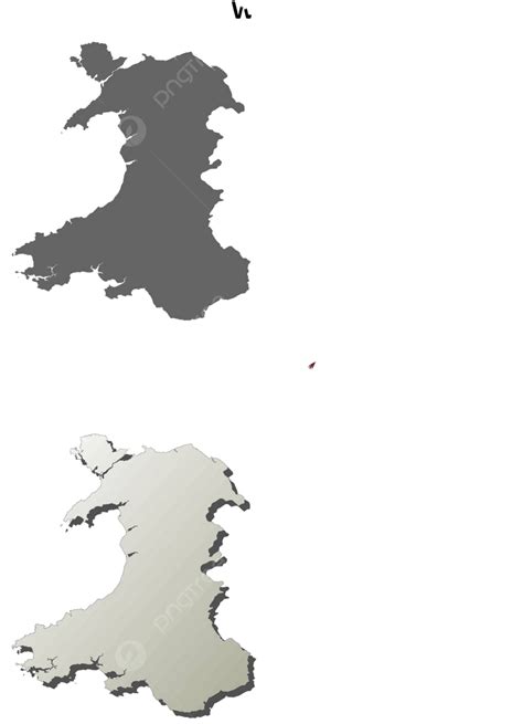 Wales Outline Map Set Set Map Isolated Boundary Vector, Set, Map Isolated, Boundary PNG and ...