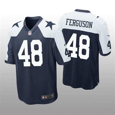 Dallas Cowboys Jake Ferguson Navy Jersey Alternate Game – Men’s ...