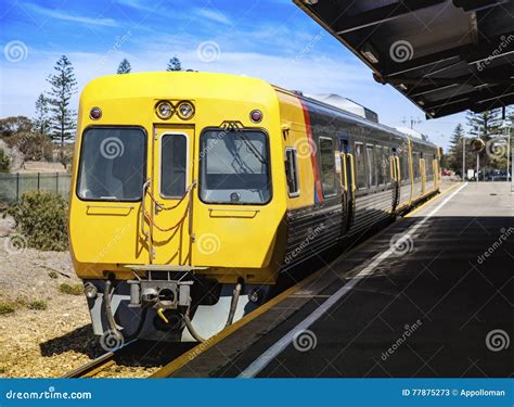 Electric Train at the Station Stock Image - Image of train, railway ...