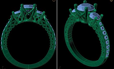 jeweller vintage antique ring | 3D CAD Model Library | GrabCAD