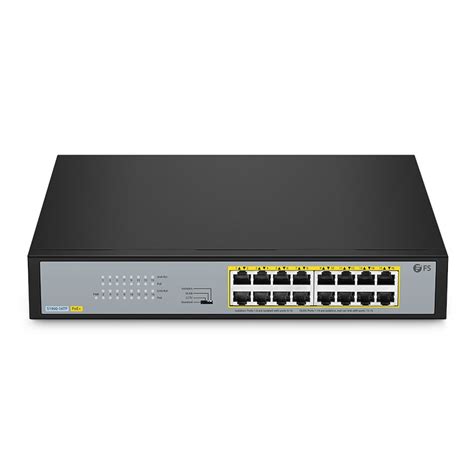 FS 16-Port Gigabit PoE+ Switch, Desktop/Rackmount - FS.com Singapore