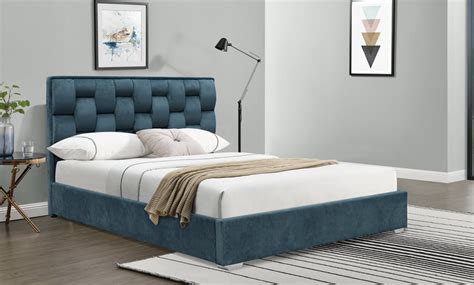 Up To 57% Off Sydney Patterned Plush Bed Frame | Groupon