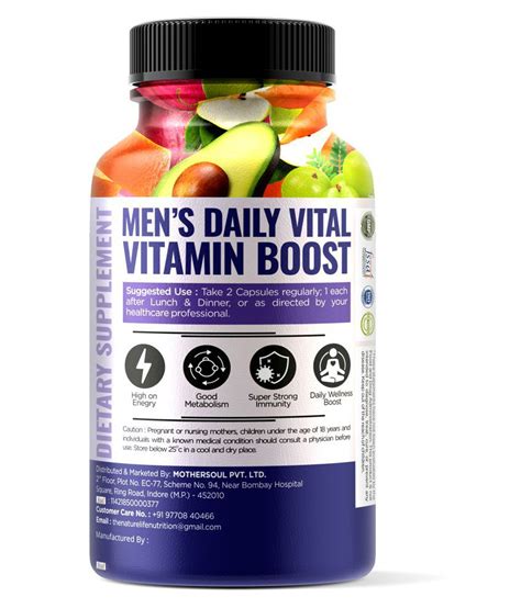 NatureLife Nutrition WholeFood Multivitamin for Men | Anti-oxidants, Energy, Metabolism and ...