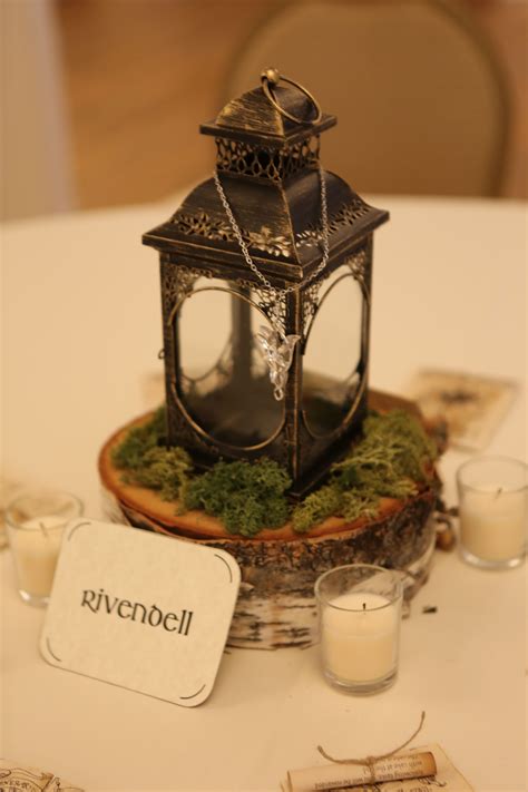 Rivendell (Lord of the Rings) table centerpiece | Hobbit wedding ...