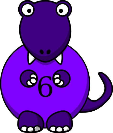 Purple Dinosaur Clip Art at Clker.com - vector clip art online, royalty ...