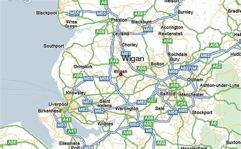 Wigan Map - United Kingdom