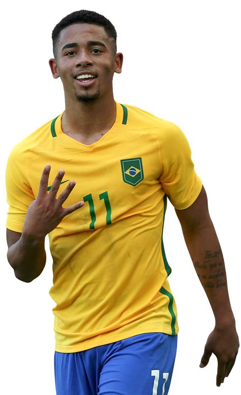 Gabriel Jesus Brazil football render - FootyRenders