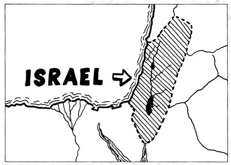 Escola Dominical Infantil: Atividade para colorir: Mapa de Israel e do Oriente Médio - APEC