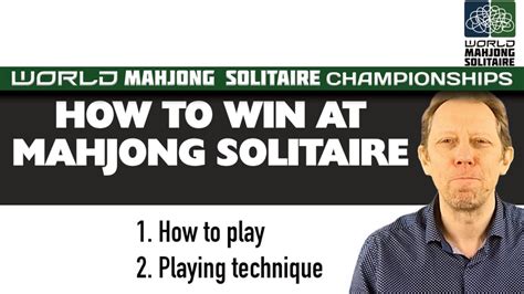 How to play - and win - Mahjong Solitaire games - YouTube