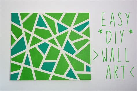 easy canvas wall art project - Art Home DIY